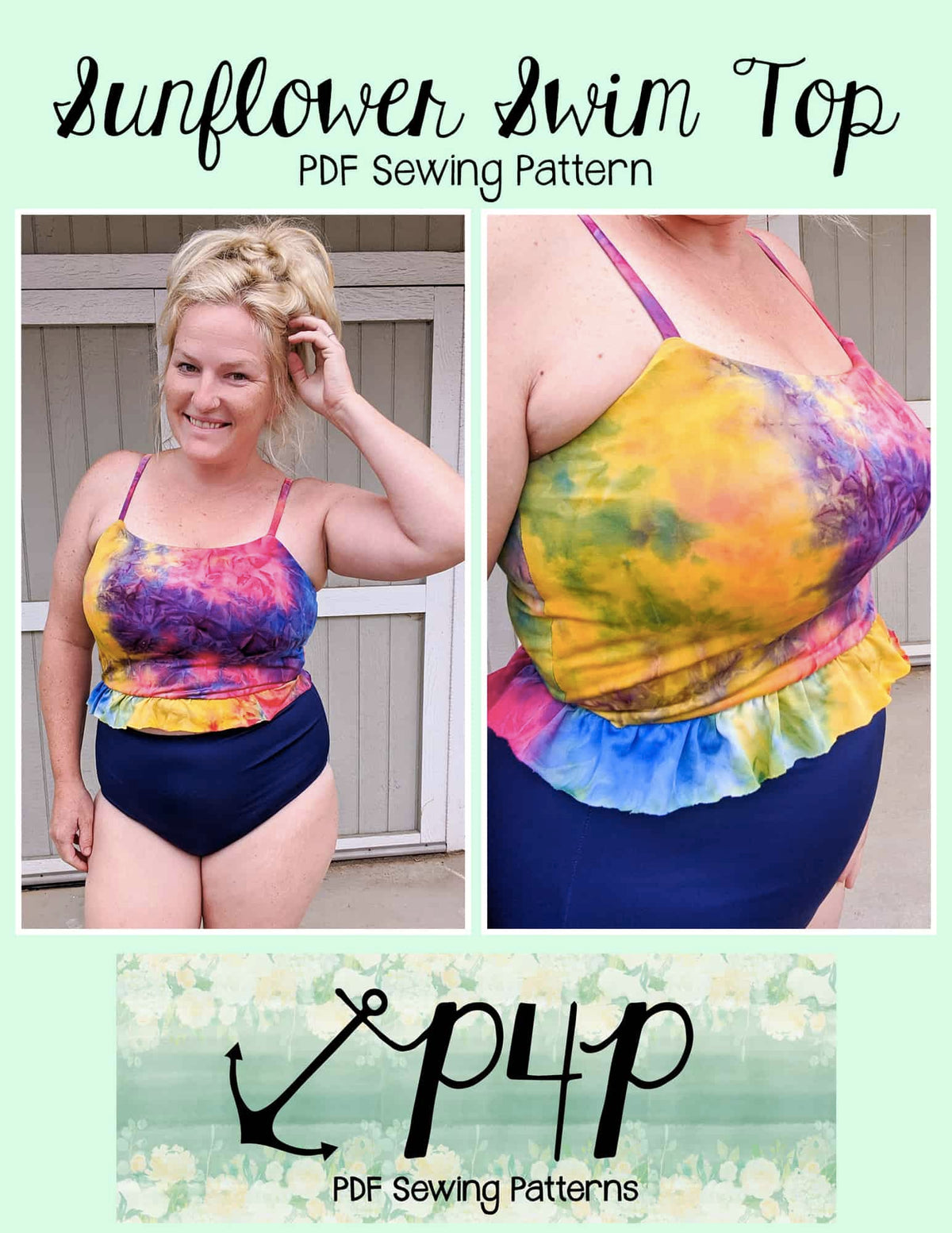Sunflower Swim Top