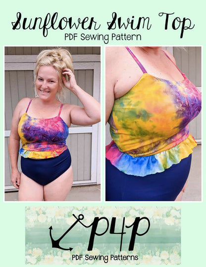 Sunflower Swim Top