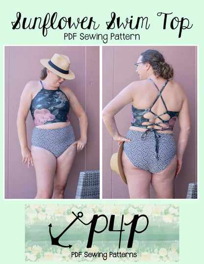 Sunflower Swim Top