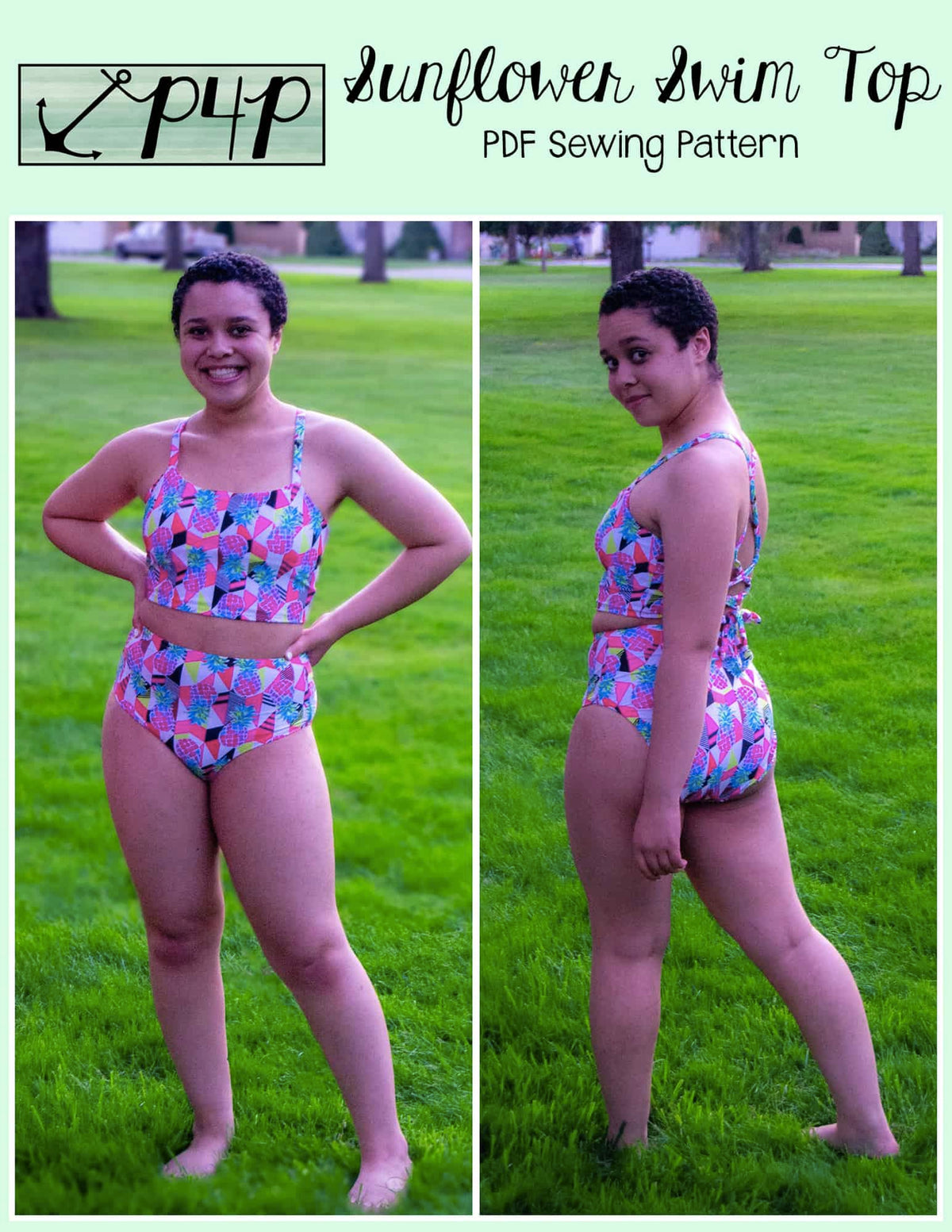 Sunflower Swim Top