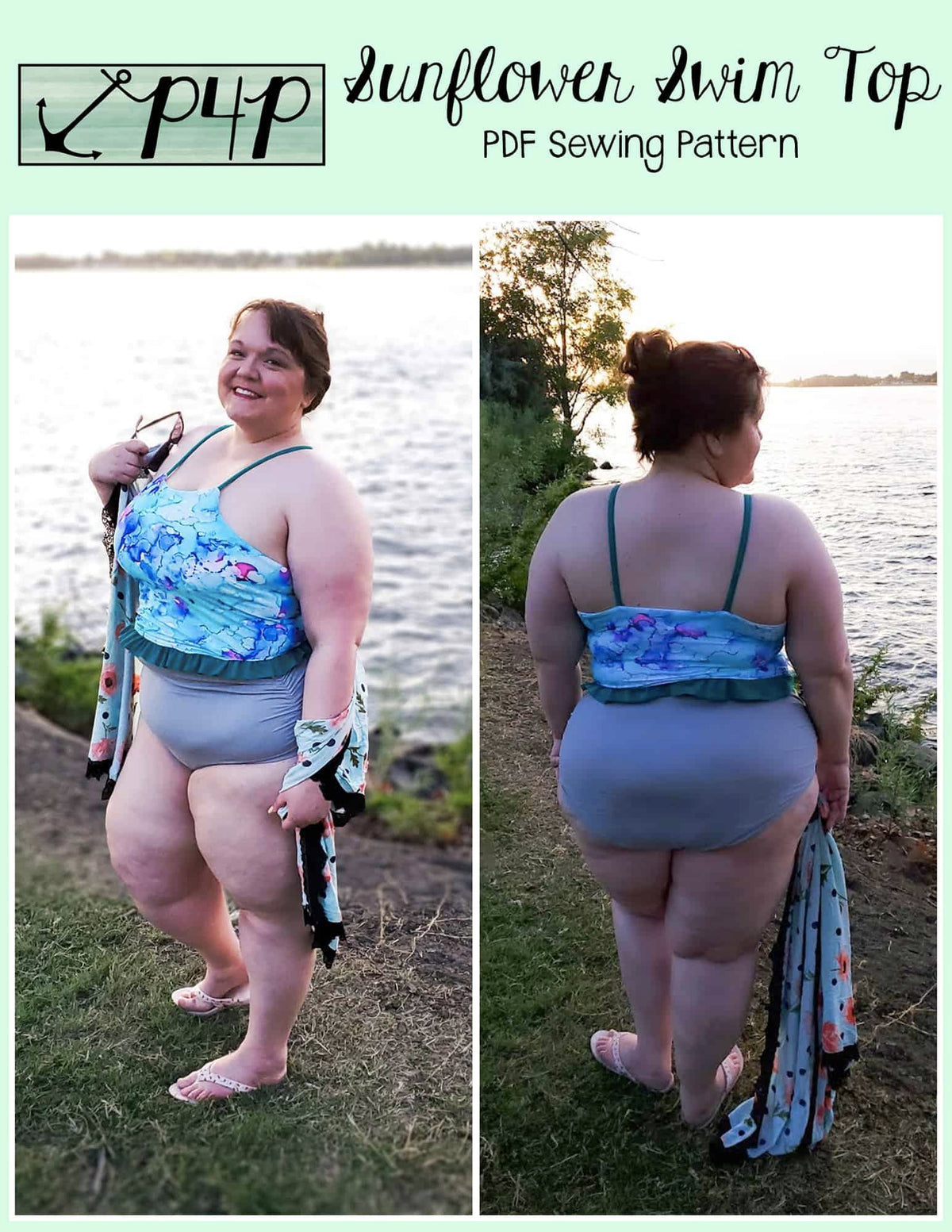 Sunflower Swim Top