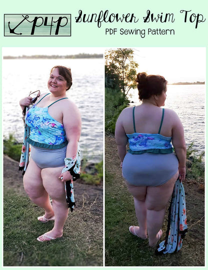 Sunflower Swim Top