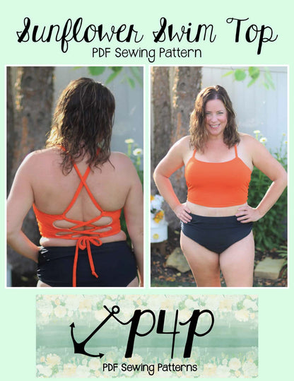 Sunflower Swim Top