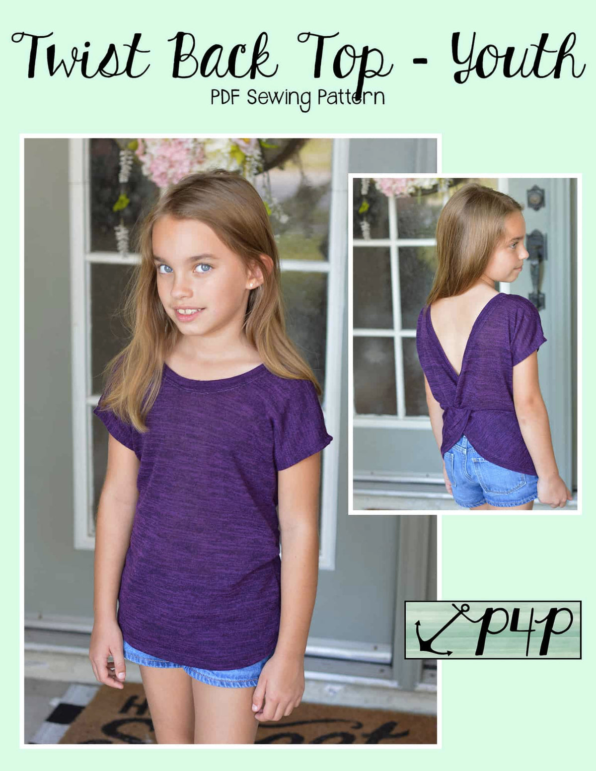 Twist Back Top- Youth
