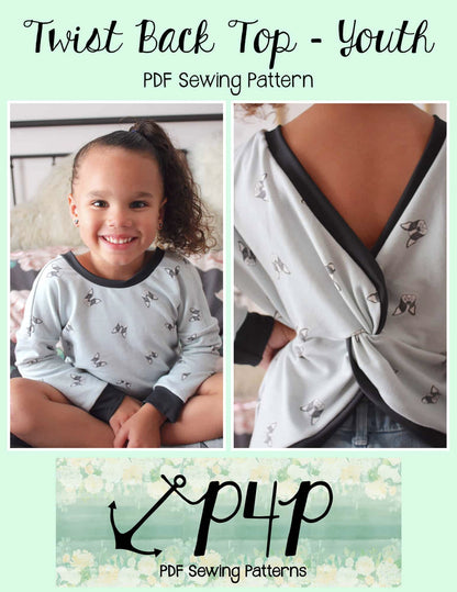 Twist Back Top- Youth