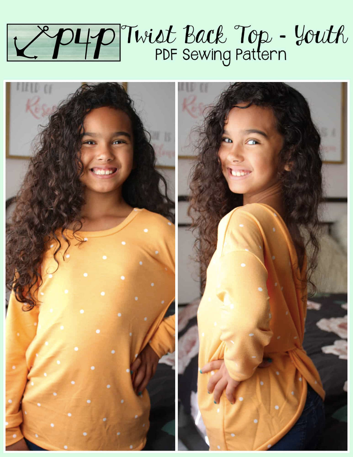 Twist Back Top- Youth