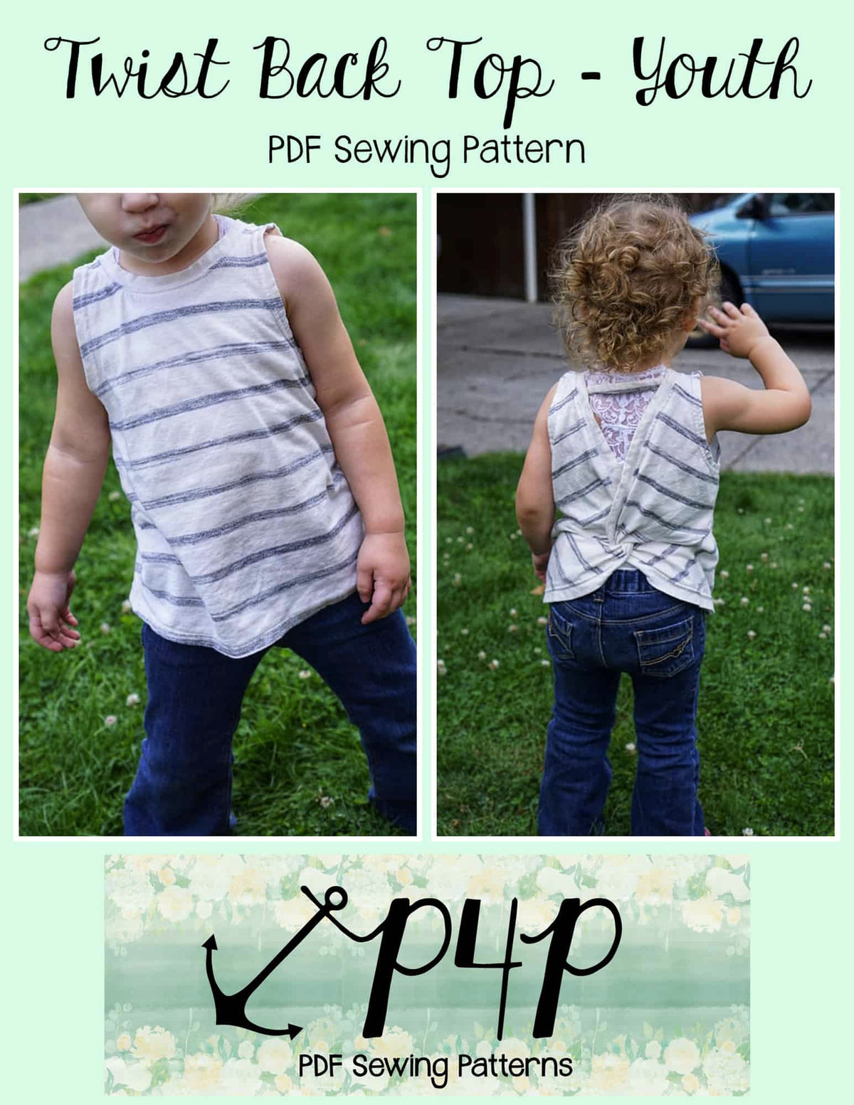 Twist Back Top- Youth