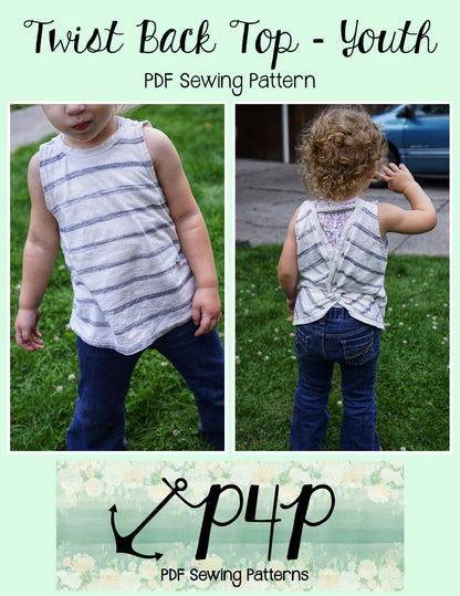 Twist Back Top- Youth