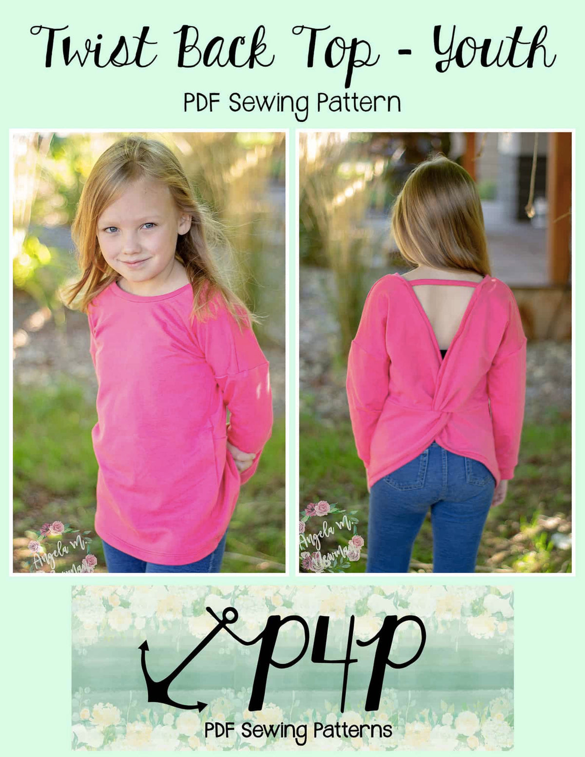 Twist Back Top- Youth