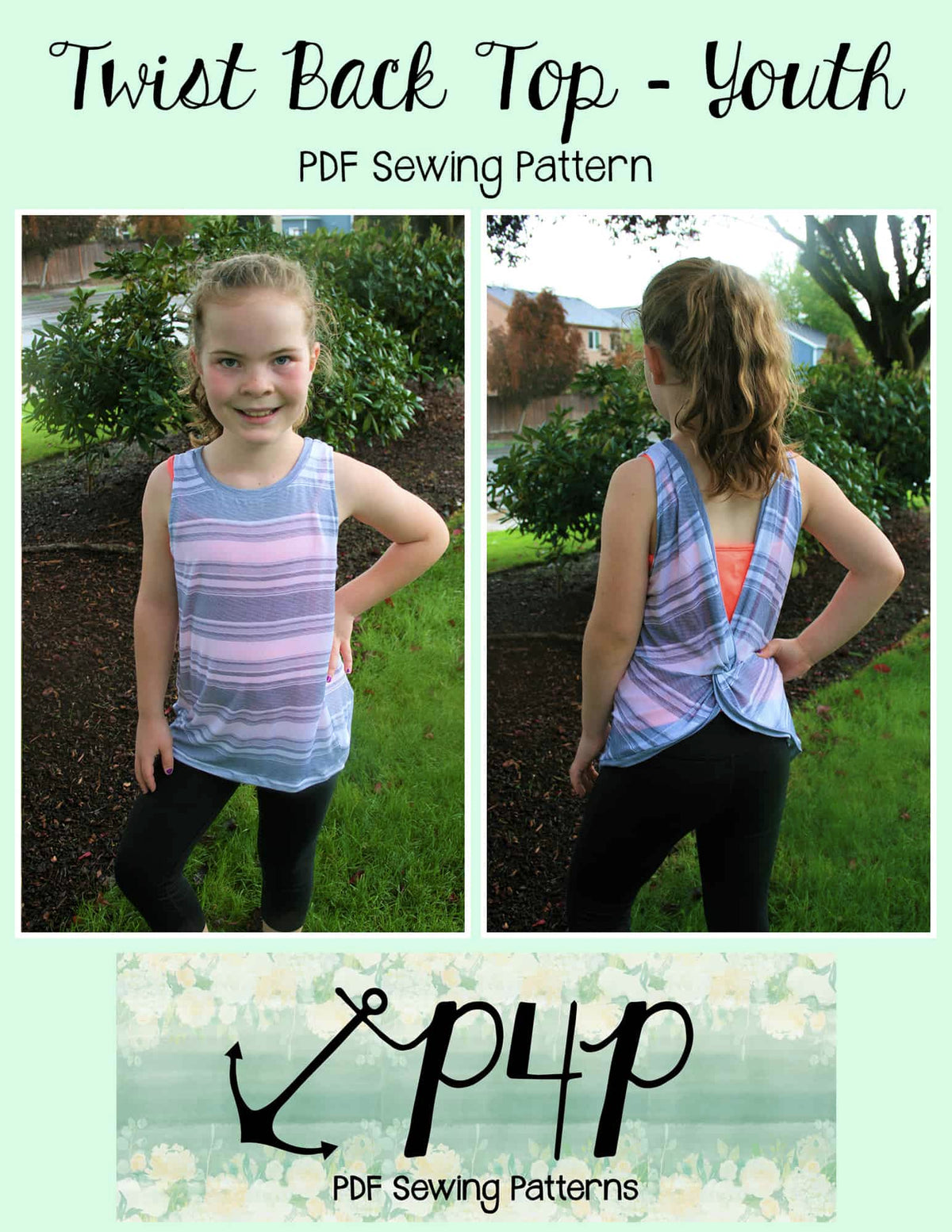 Twist Back Top- Youth