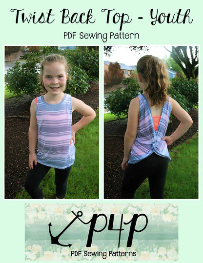 Twist Back Top- Youth