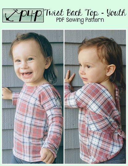 Twist Back Top- Youth