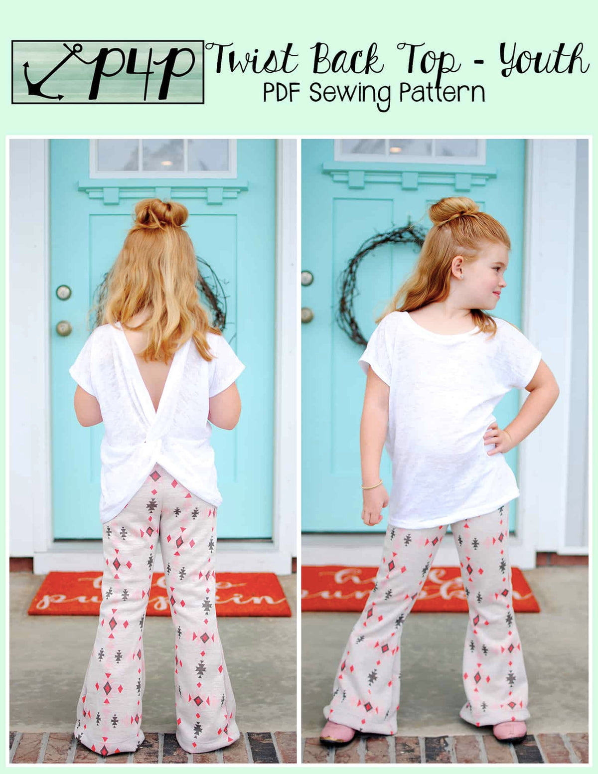 Twist Back Top- Youth