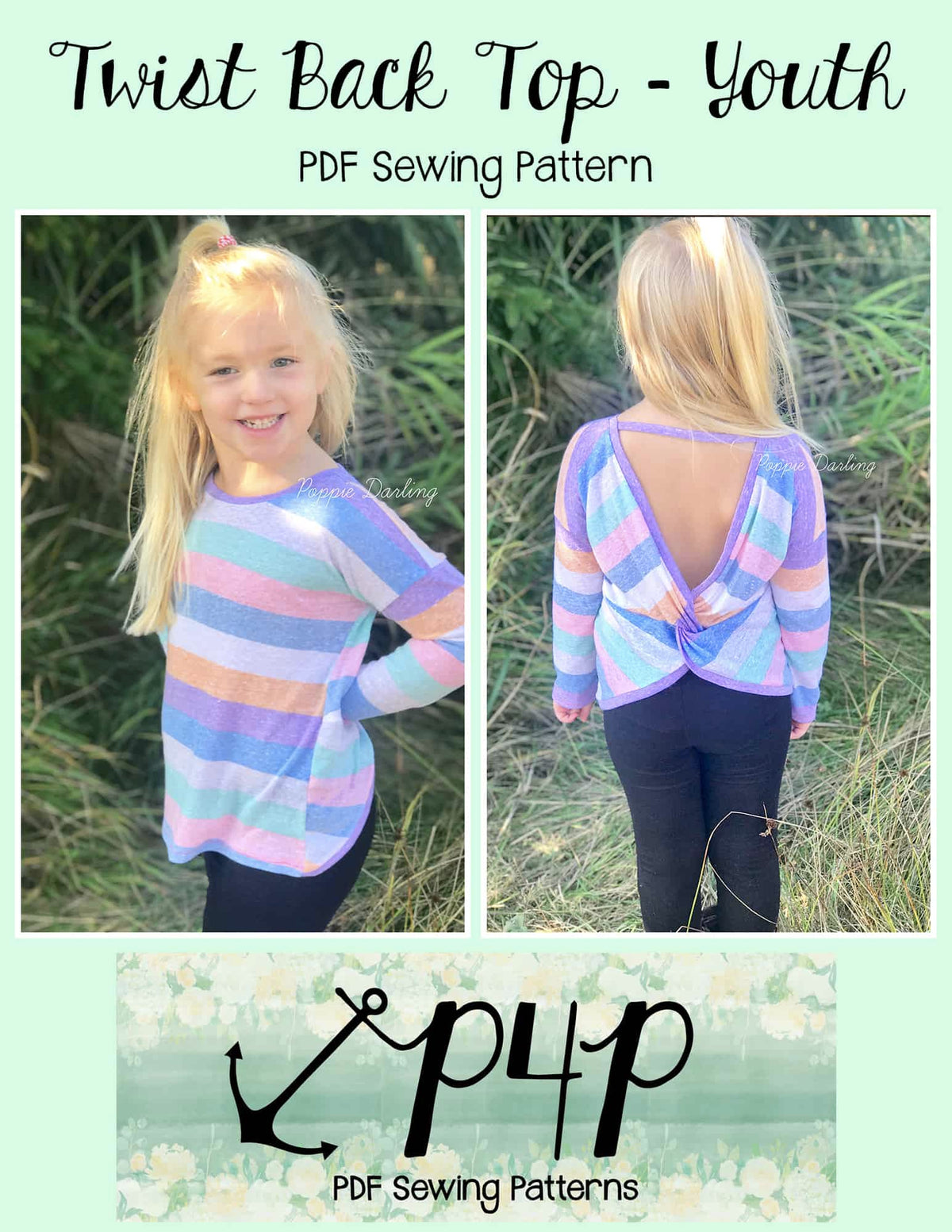 Twist Back Top- Youth