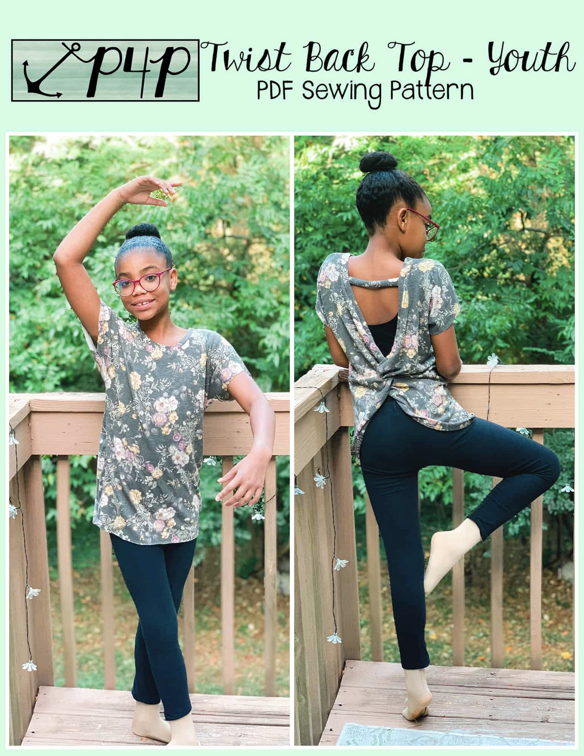 Twist Back Top- Youth