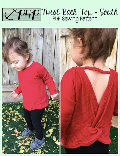 Twist Back Top- Youth