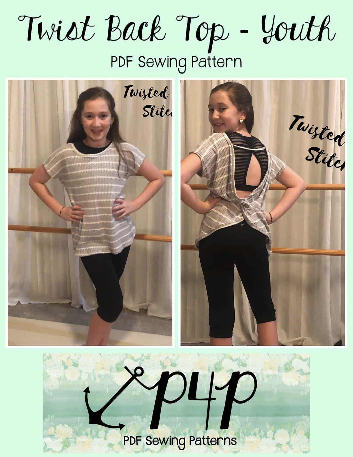 Twist Back Top- Youth