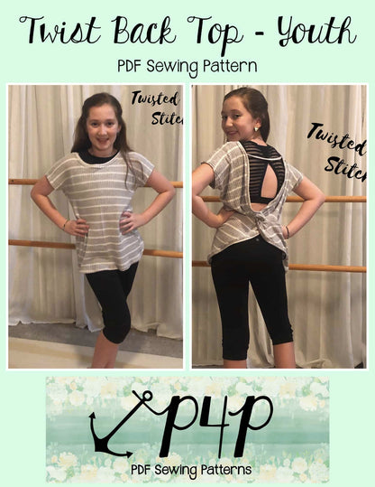 Twist Back Top- Youth