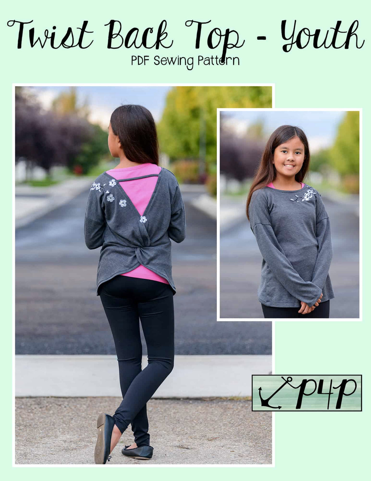 Twist Back Top- Youth