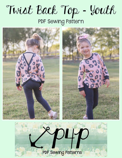 Twist Back Top- Youth