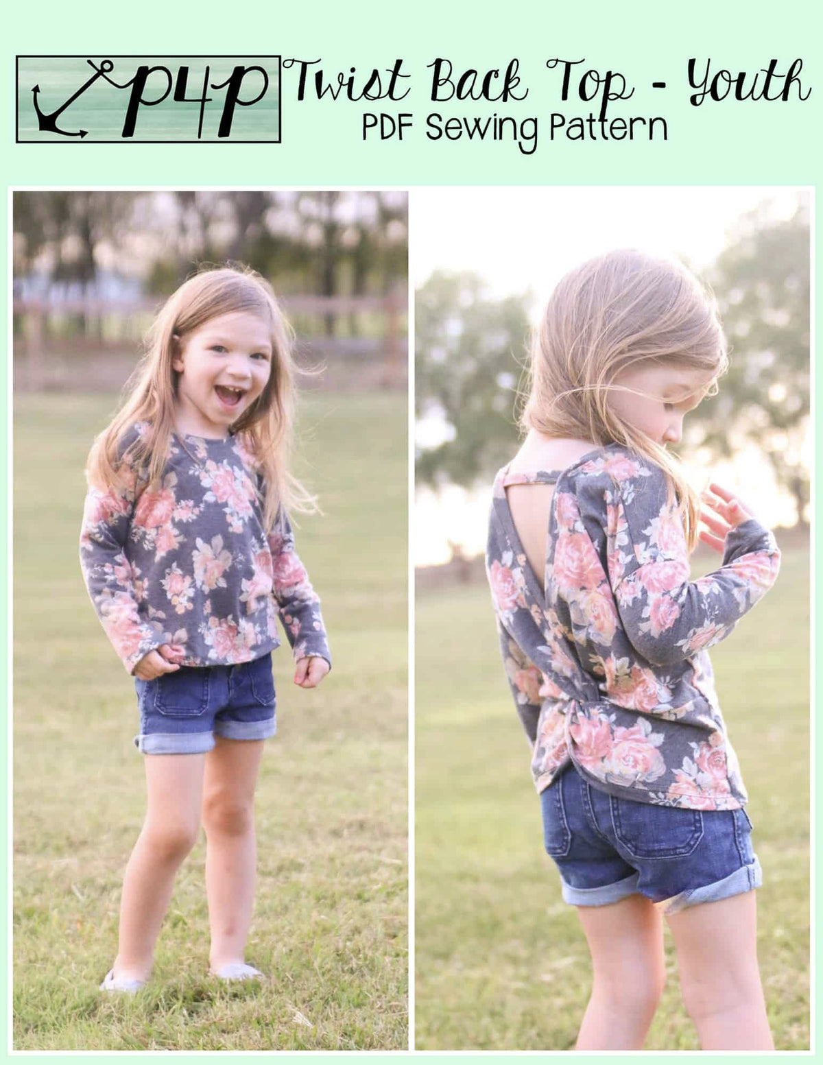 Twist Back Top- Youth