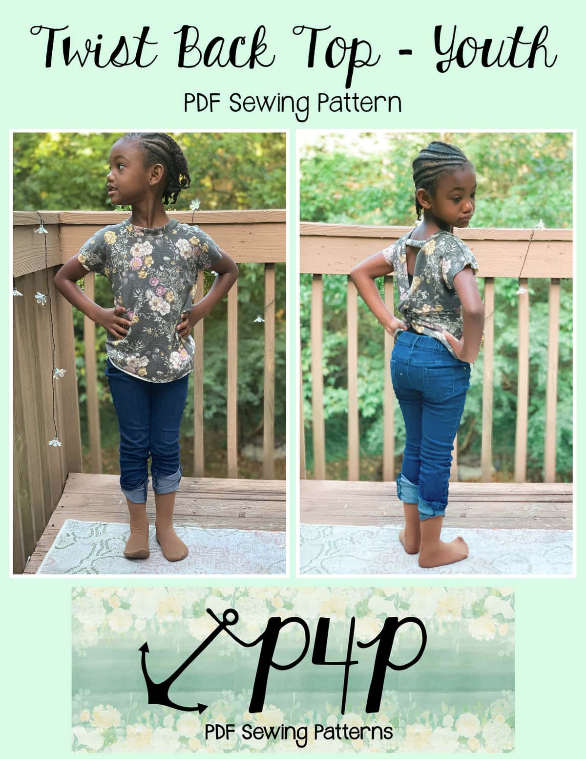 Twist Back Top- Youth