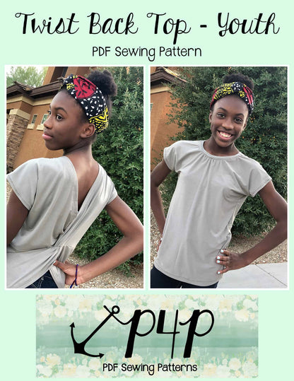 Twist Back Top- Youth
