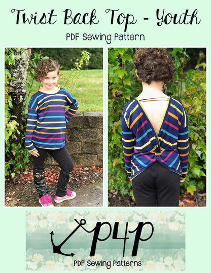 Twist Back Top- Youth