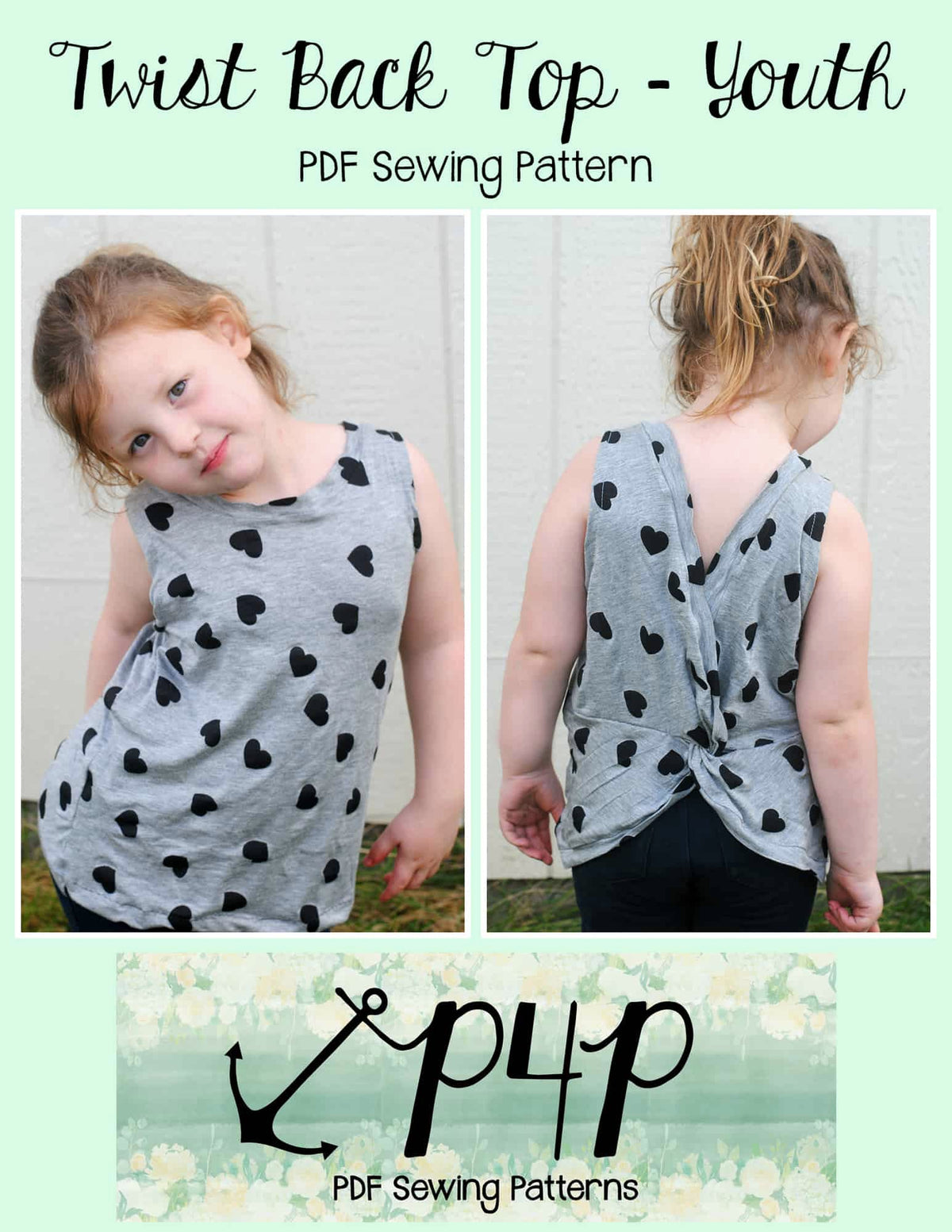 Twist Back Top- Youth