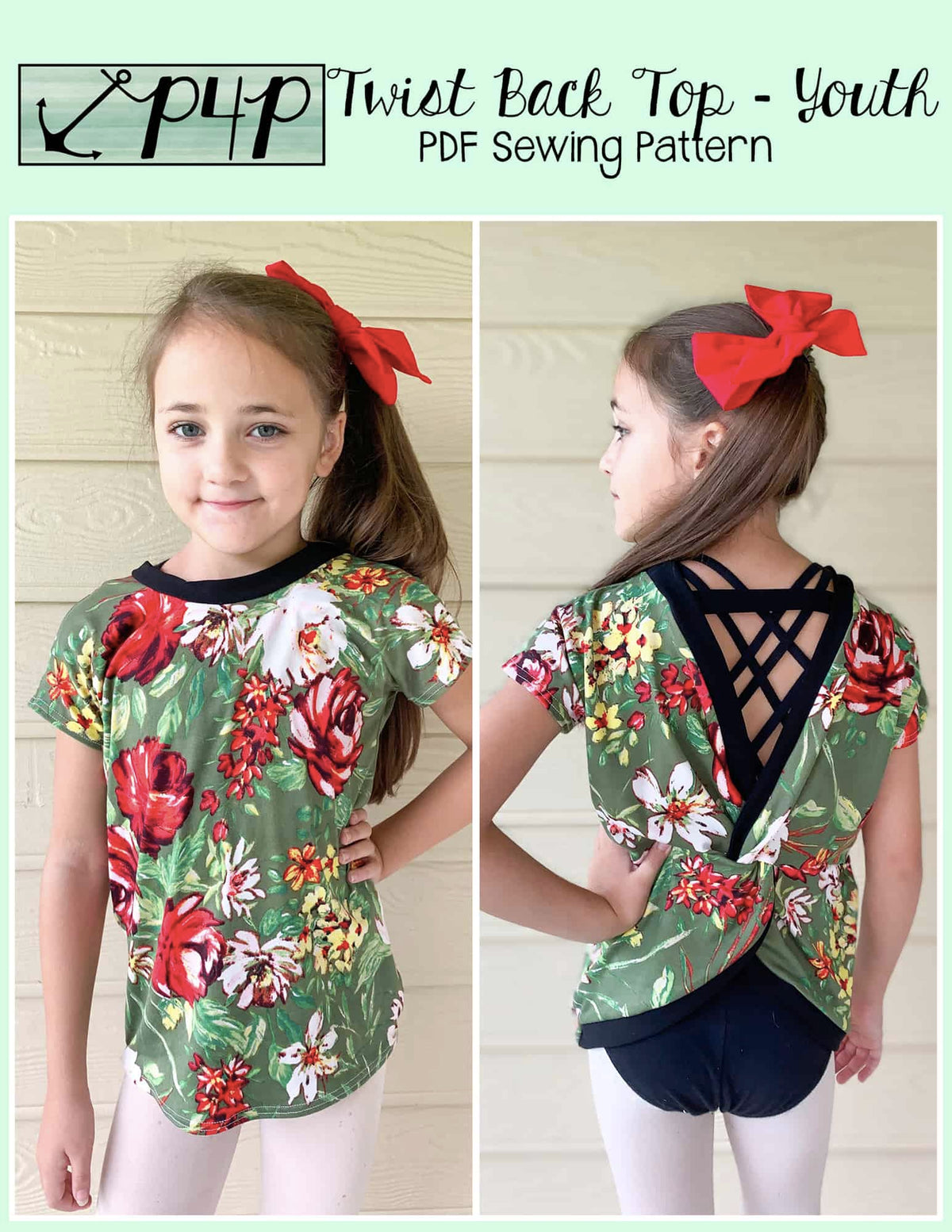 Twist Back Top- Youth