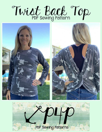 Twist Back Top