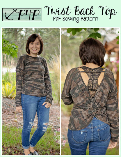 Twist Back Top