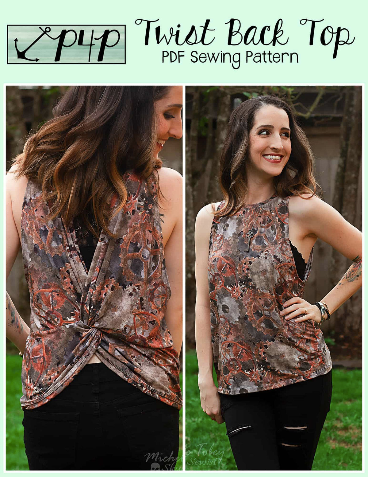 Twist Back Top