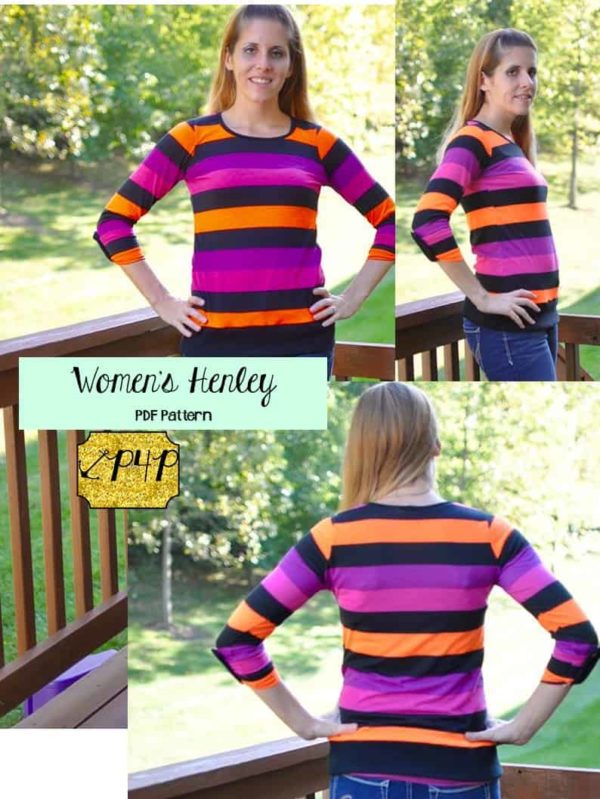 Women's Henley Patterns for Pirates
