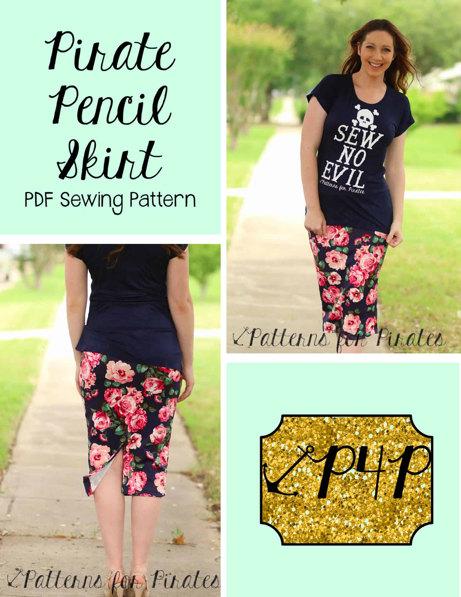 Pirate Pencil Skirt - Patterns for Pirates