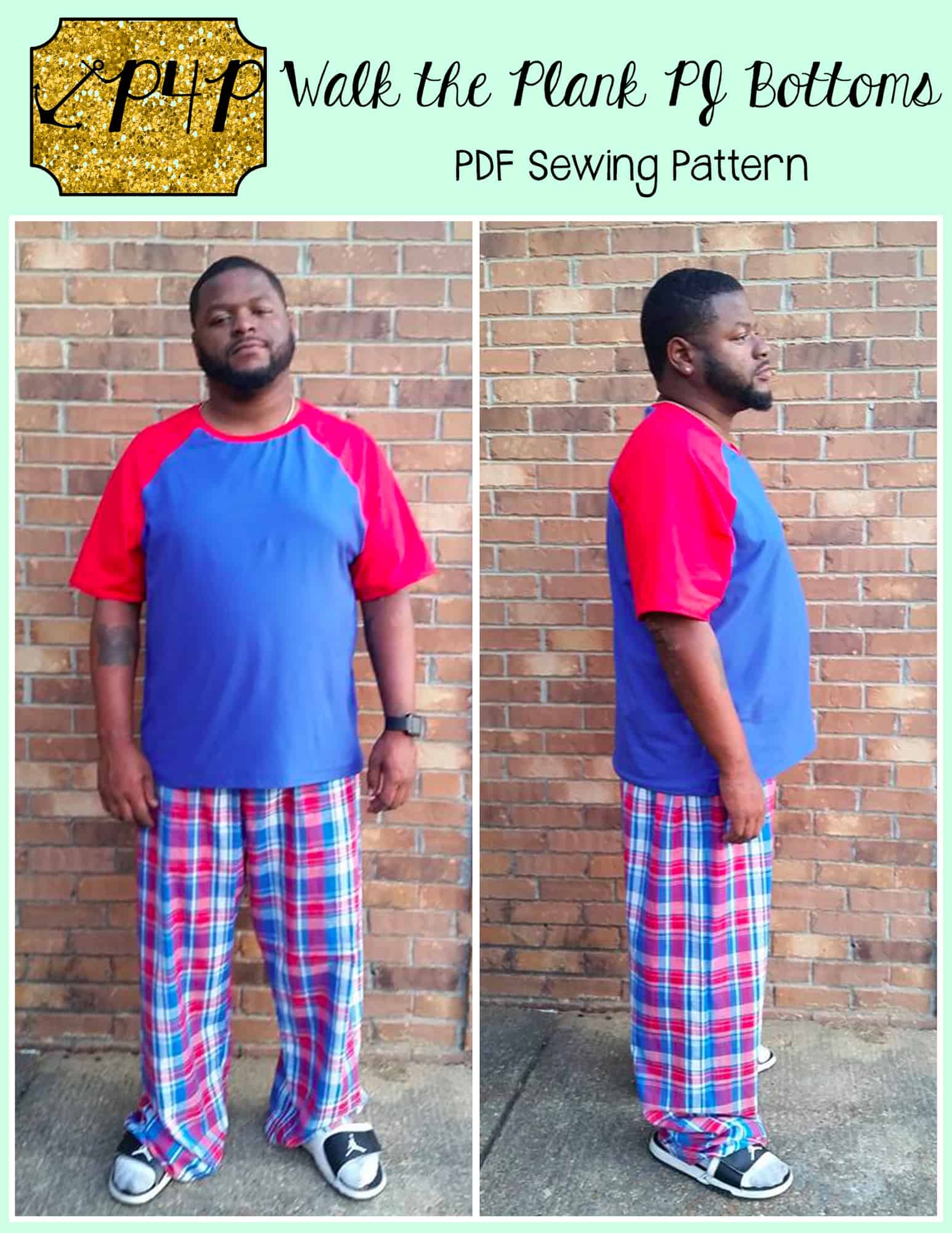 Walk the Plank PJ Bottoms- Adult Unisex - Patterns for Pirates