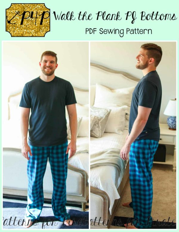 Walk the Plank PJ Bottoms- Adult Unisex - Patterns for Pirates