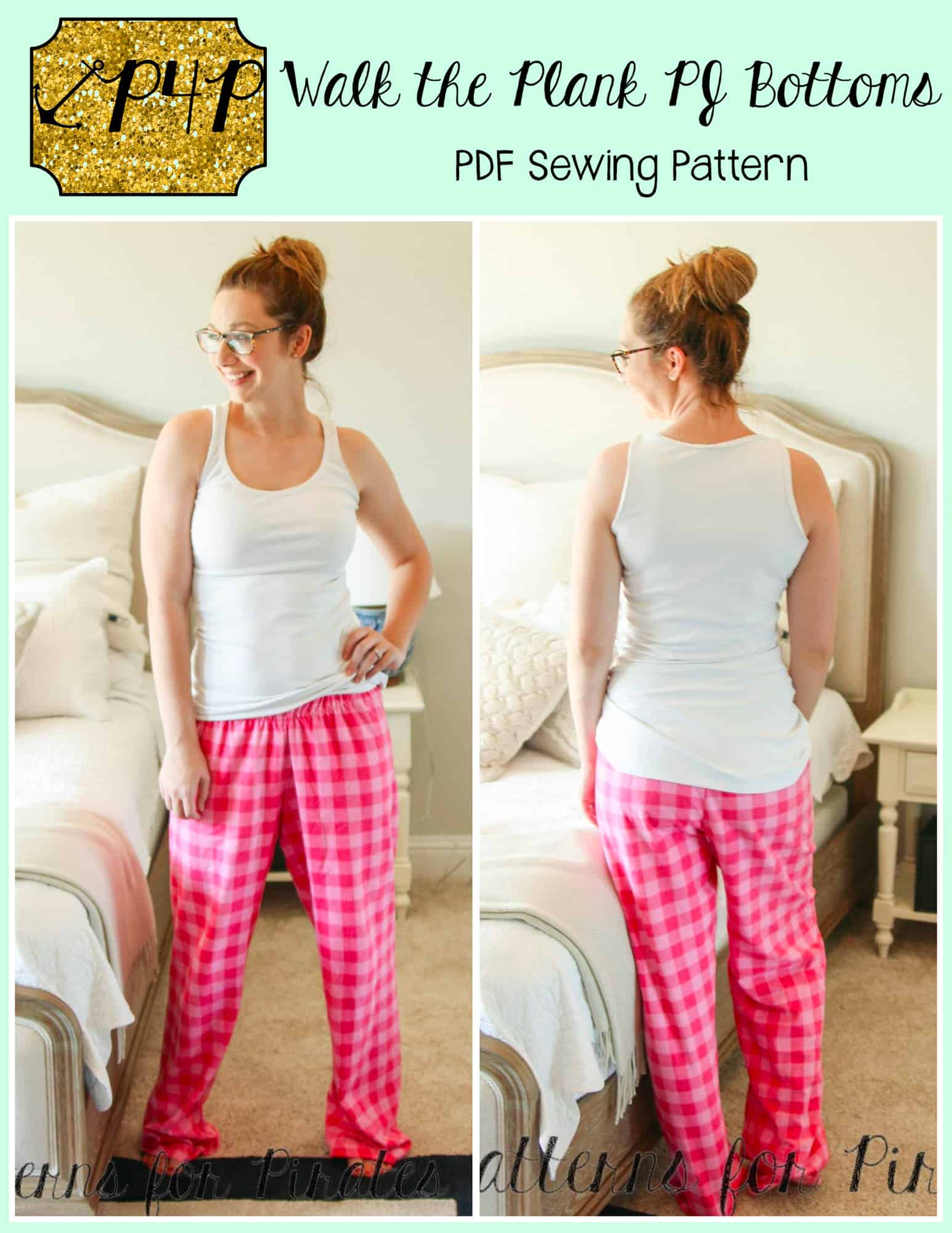 Walk The Plank Pj Bottoms Adult Unisex Patterns For Pirates