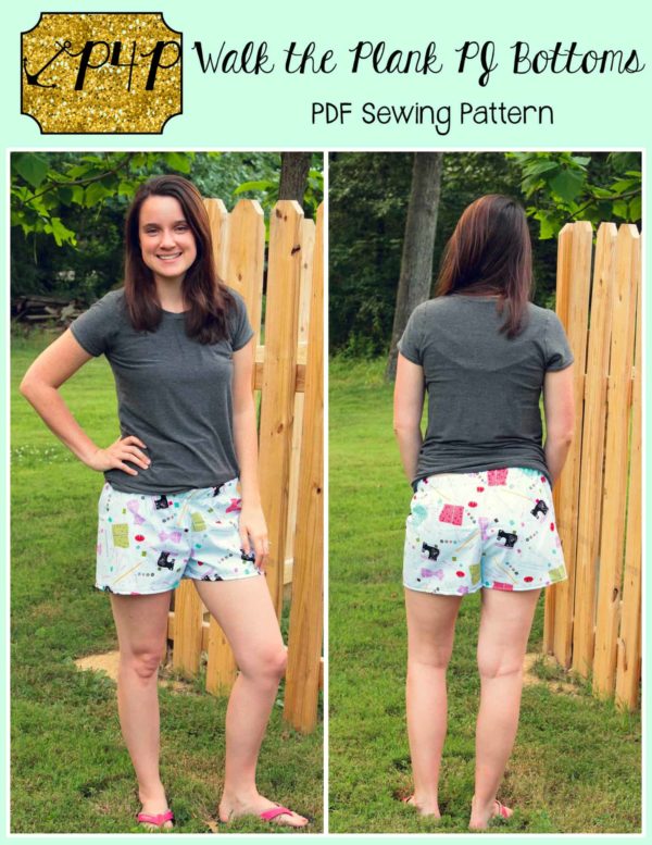 Walk the Plank PJ Bottoms Adult Unisex Patterns for Pirates