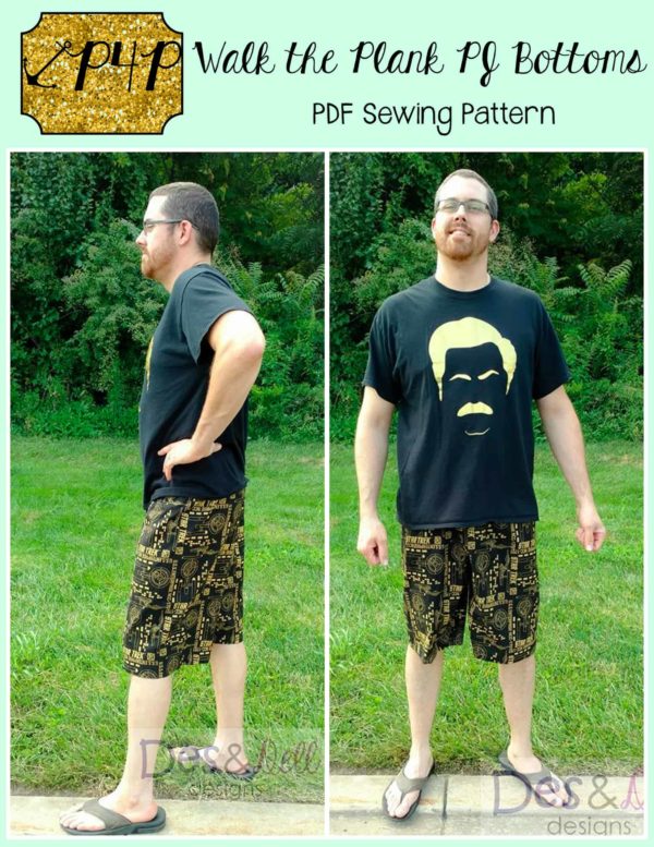 Walk the Plank PJ Bottoms- Adult Unisex - Patterns for Pirates