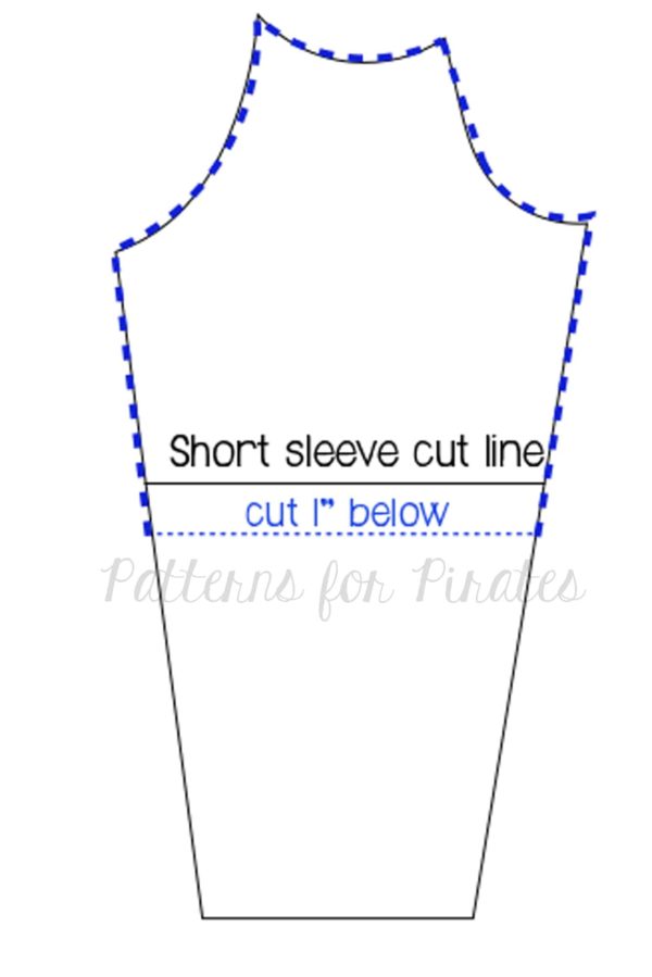 Faux Sleeve Hack Patterns for Pirates