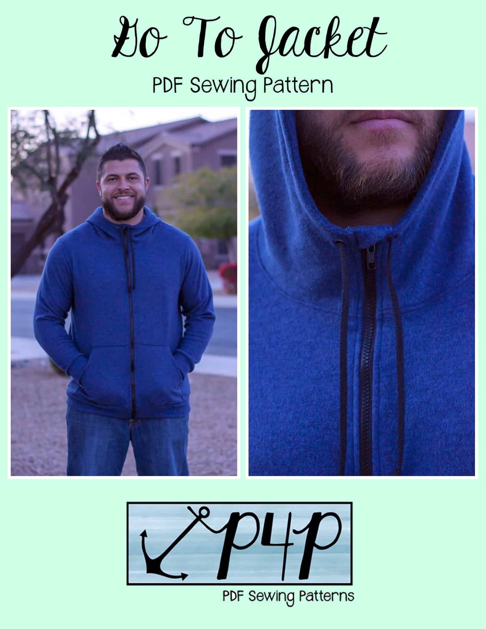 Buy > men's zip up hoodie sewing pattern > in stock
