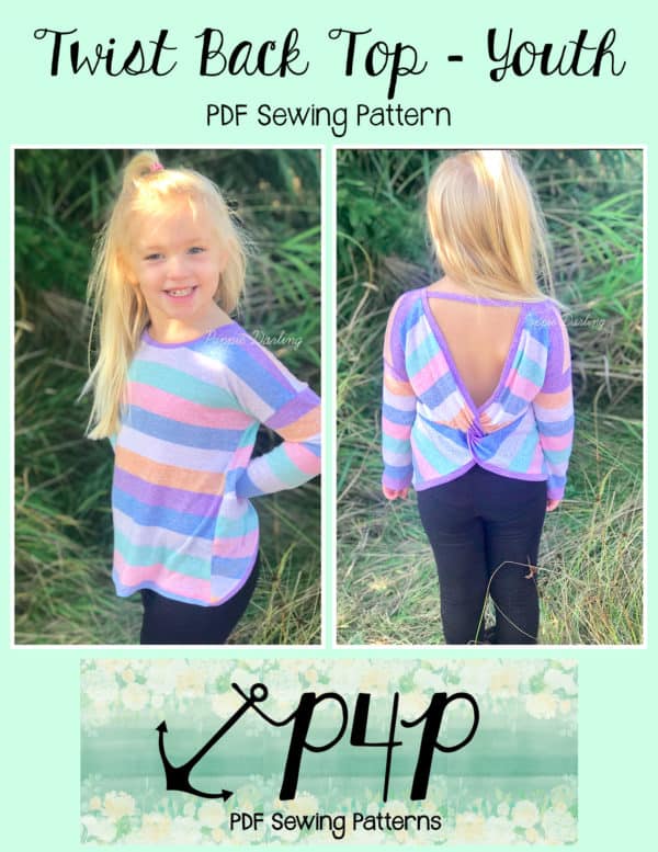 Twist Back Top- Youth - Patterns for Pirates
