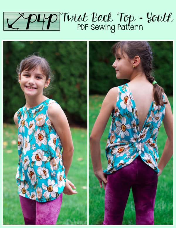 Twist Back Top- Youth - Patterns for Pirates