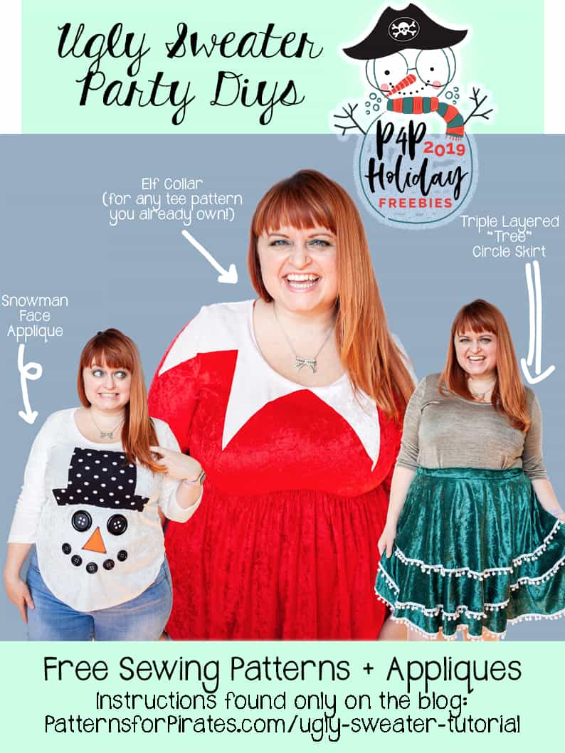 Free Ugly Sweater Party DIY Designs - Patterns for Pirates