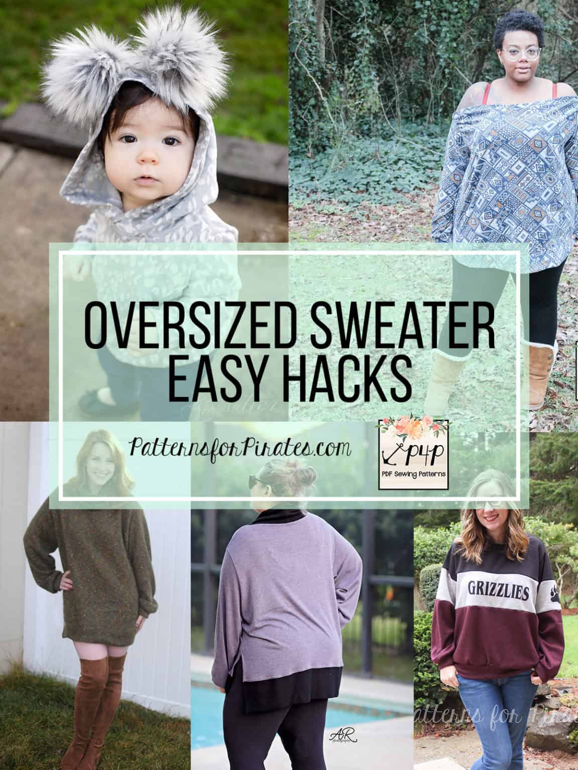 Oversized Sweater :: Easy Hacks - Patterns for Pirates
