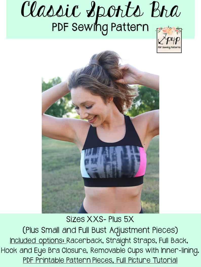 Classic Sports Bra- Bundle - Patterns for Pirates