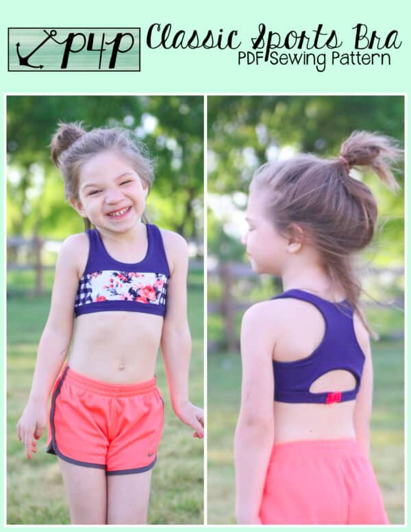 Classic Sports Bra Youth Patterns for Pirates