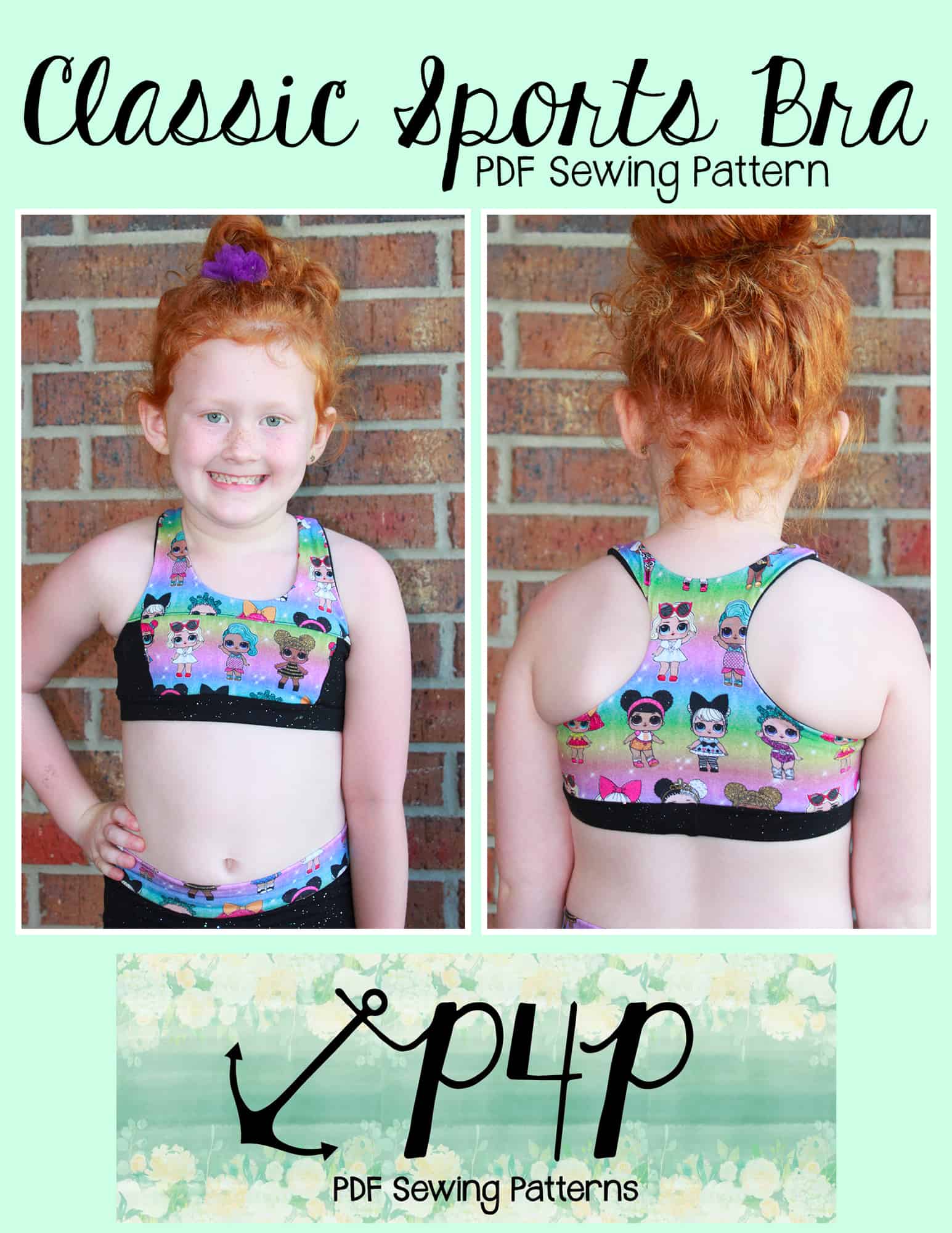 Classic Sports Bra- Youth - Patterns for Pirates