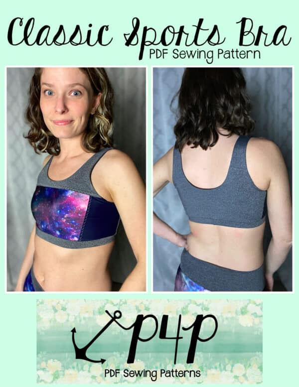 Power Sports Bra in cup size A - H and bands 28 - 46  Sports bra pattern, Sports  bra, Sports bra sewing pattern